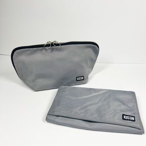 Kusshi Gray Makeup Brush & Tool Bags - 2-Pack